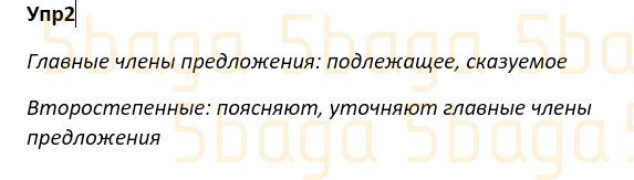 Русский язык Учебник. Часть 1 Богатырёва 4 класс 2019 Упражнение 2
