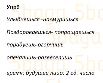 Русский язык Учебник. Часть 3 Богатырёва 4 класс 2019 Упражнение 9