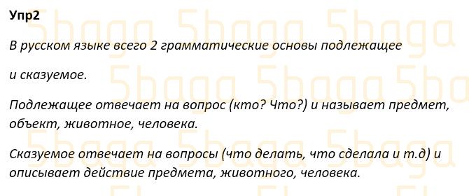 Русский язык Учебник. Часть 4 Богатырёва 4 класс 2019 Упражнение 2