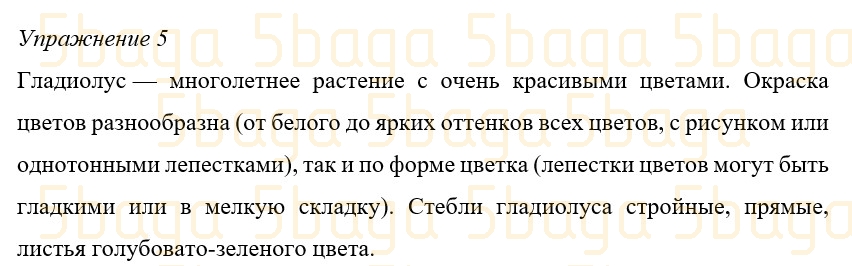 Русский язык (Часть 4) Богатырёва 3 класс 2019 Упражнение 5