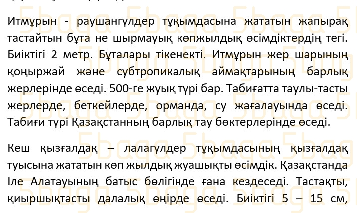 Казахский язык (Часть 2) Даулеткереева Н. 4 класс 2019 Упражнение 3