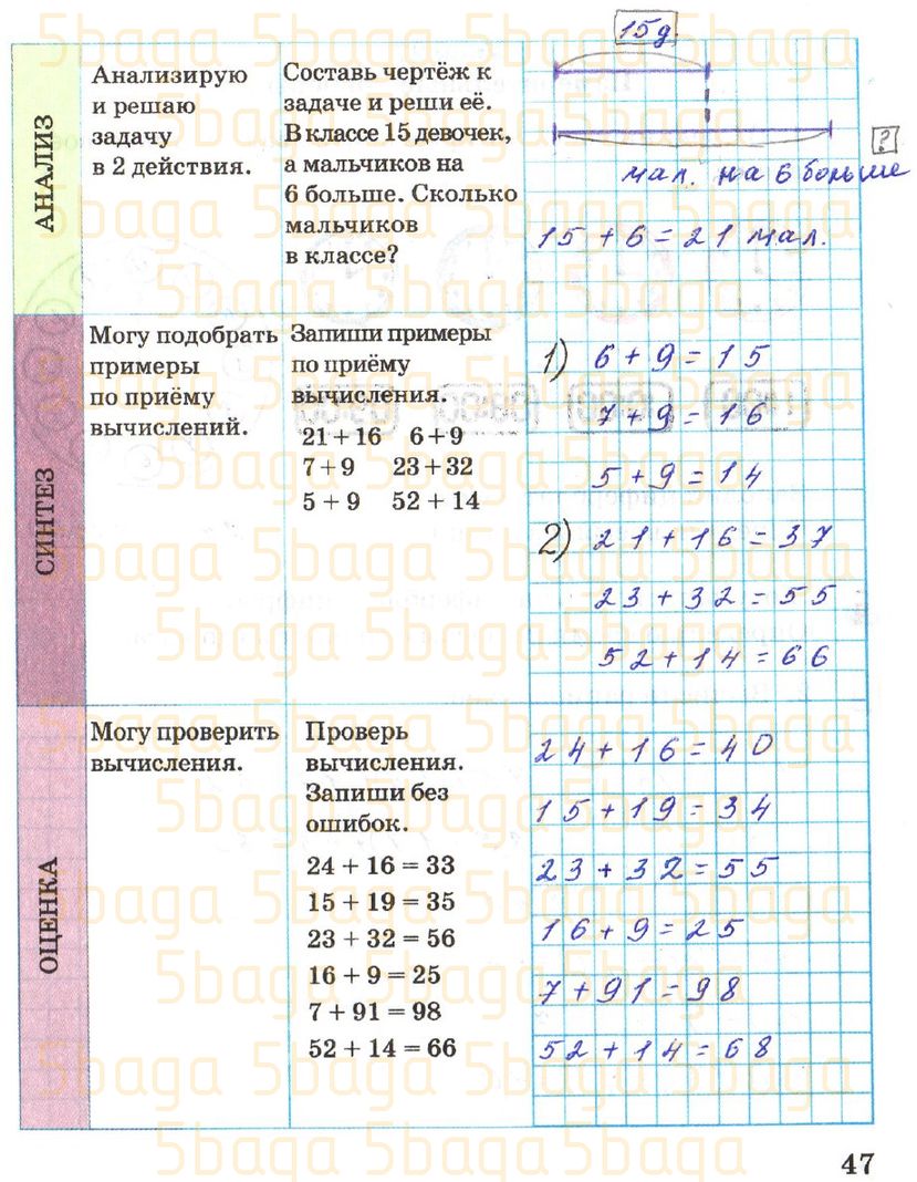 Математика Рабочая тетрадь №1 Акпаева 2 класс 2018 Упражнение 10